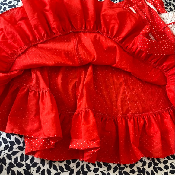 Graybo Originals Red White PolkaDot Vintage”Minnie Mouse”Inspired Prairie Skirt - Picture 11 of 13